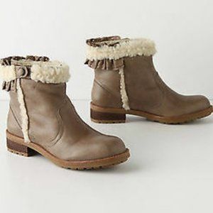 Miss Albright Ruffle and Fur Trim Boots